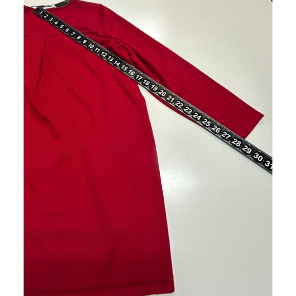Tahari Sweater Womens 1X Red Rib Band Pullover Long Sleeve Rayon Blend NWT - Picture 7 of 13